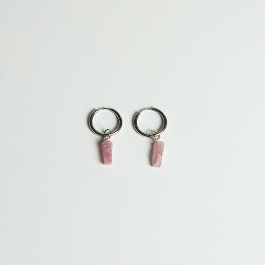 Pendientes Turmalina Rosa